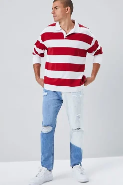 Slim-Fit Bleach Wash Jeans