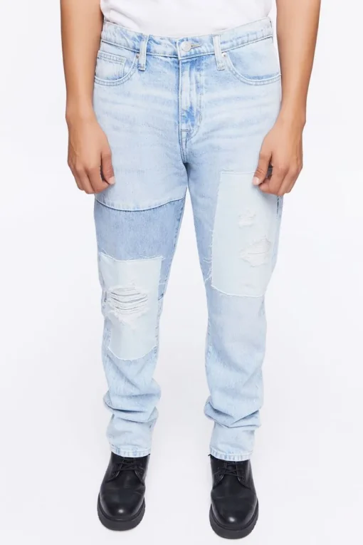 Slim-Fit Reworked Jeans