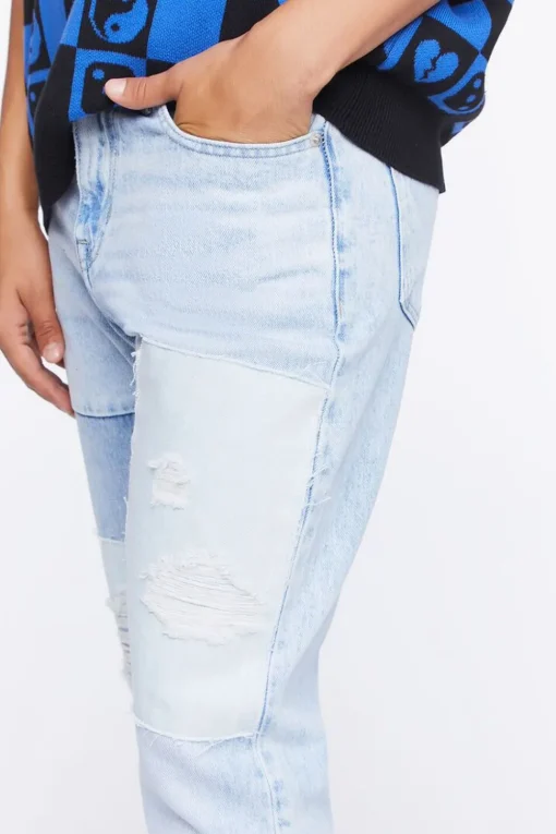 Slim-Fit Reworked Jeans