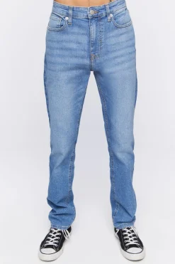 Slim-Fit Whiskered Jeans