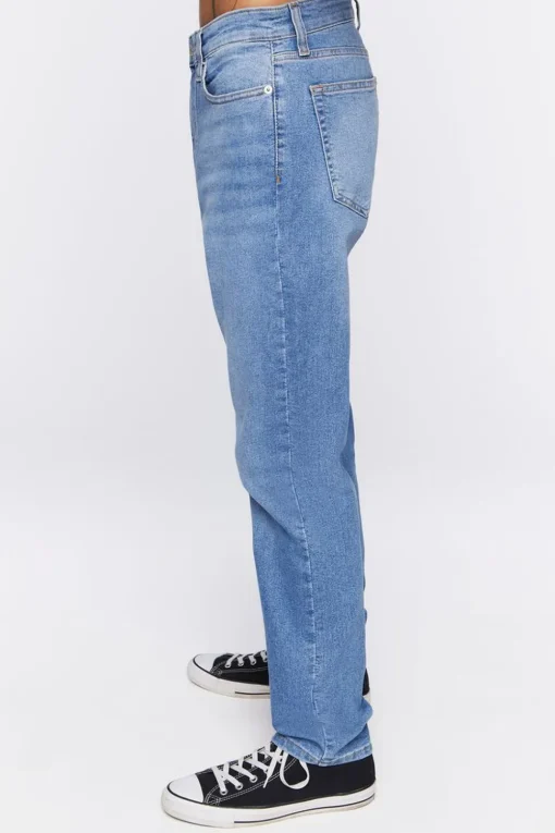Slim-Fit Whiskered Jeans