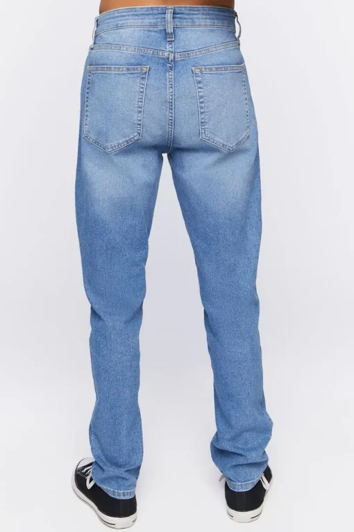 Slim-Fit Whiskered Jeans