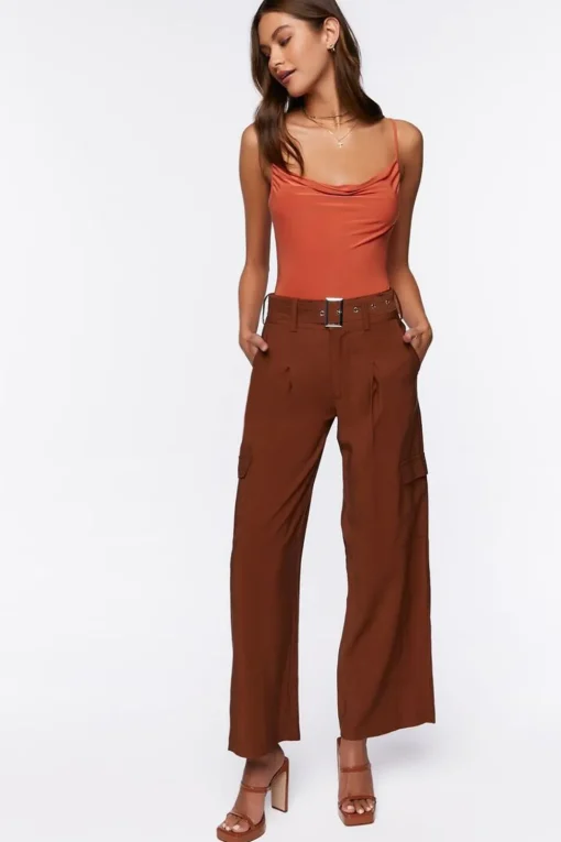 Slinky Cowl Neck Bodysuit