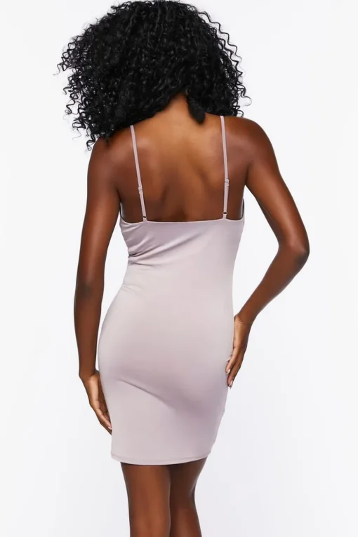 Slinky Cowl Neck Mini Dress