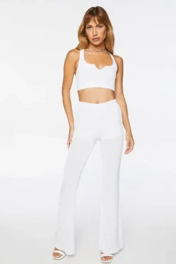 Slinky High-Rise Flare Pants