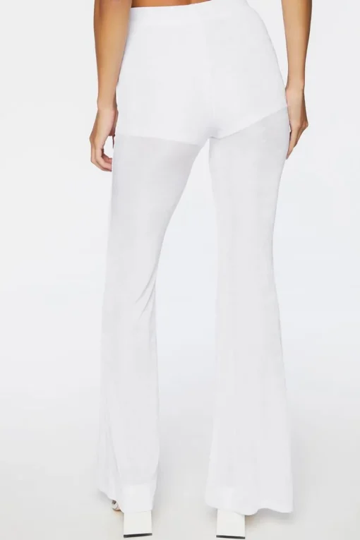 Slinky High-Rise Flare Pants