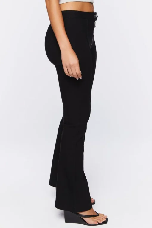 Slinky Knit Flare-Leg Pants