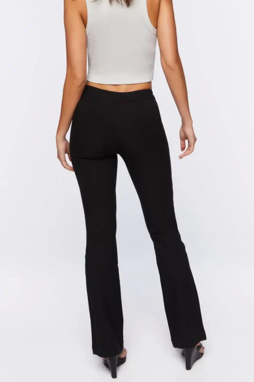 Slinky Knit Flare-Leg Pants