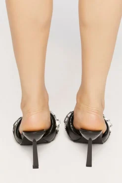 Slip-On Chain Heels