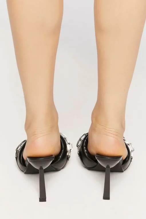 Slip-On Chain Heels