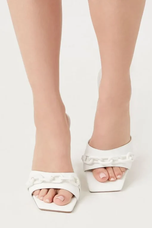Slip-On Chain Stiletto Heels
