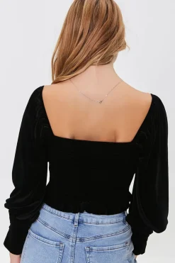 Smocked Crop Top