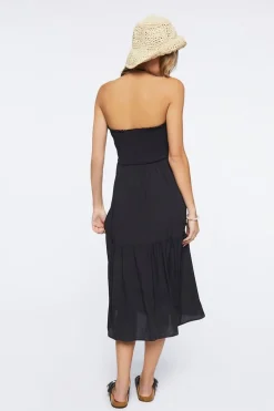 Smocked Halter Midi Dress