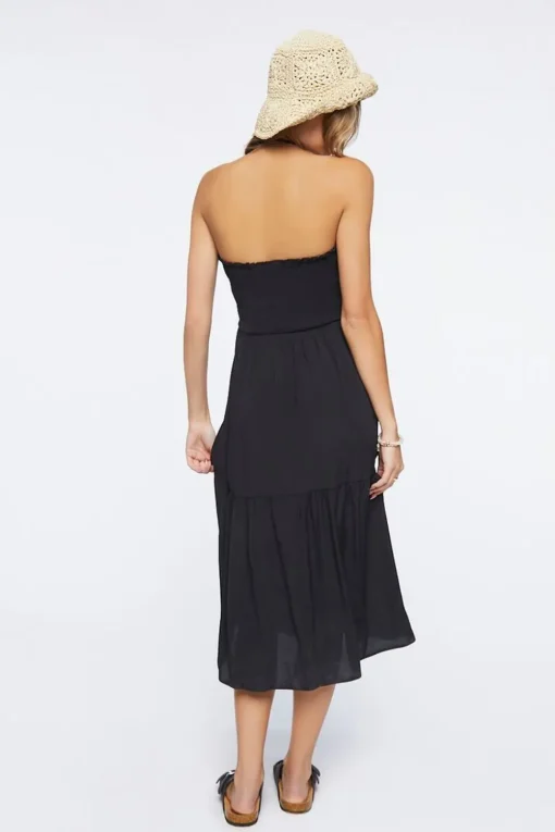 Smocked Halter Midi Dress