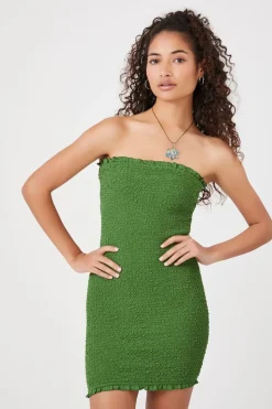 Smocked Mini Tube Dress