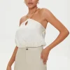 Snake Chain Halter Crop Top