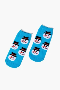 Snowman Ankle Socks