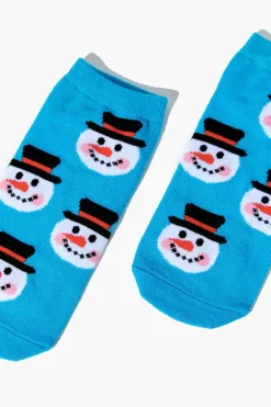 Snowman Ankle Socks