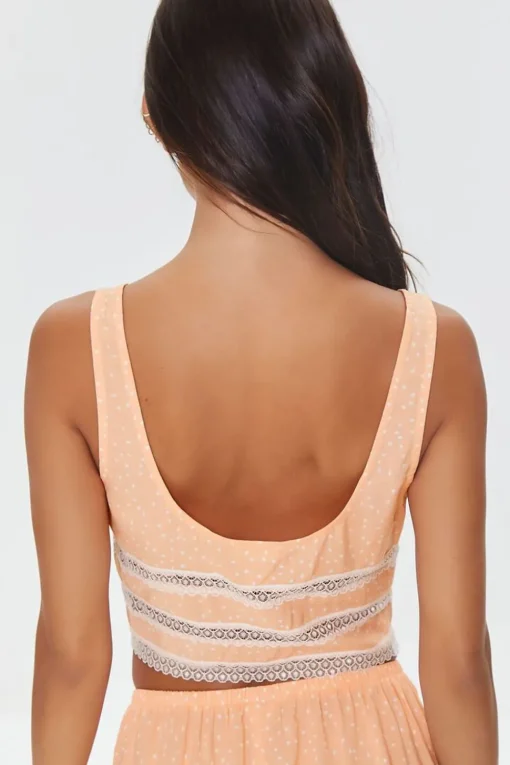 Speckled Print Lounge Corset Crop Top