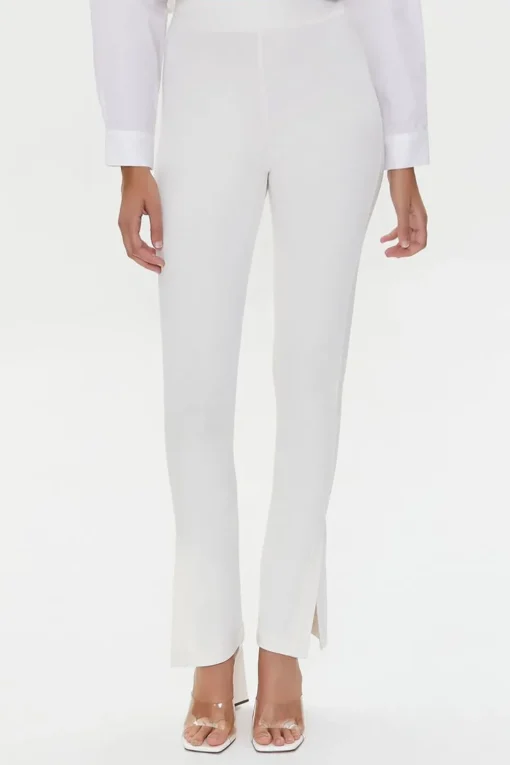 Split Slim-Fit Pants