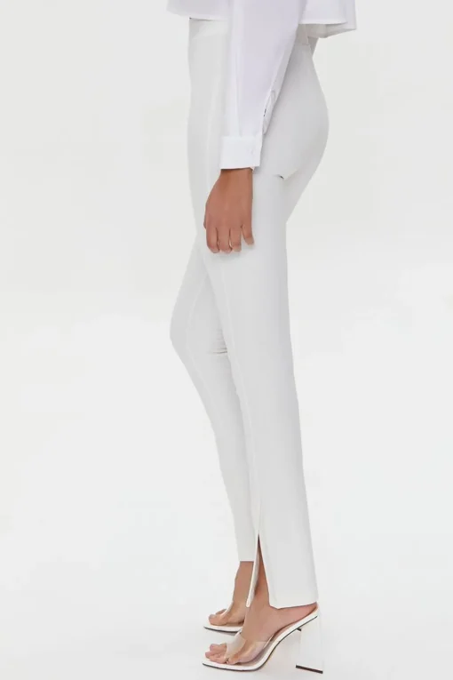 Split Slim-Fit Pants