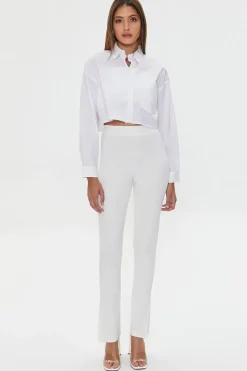 Split Slim-Fit Pants