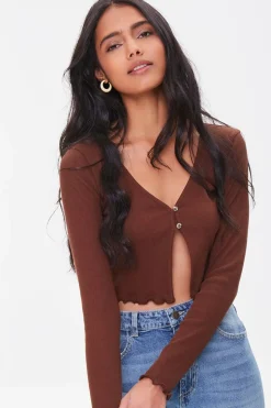 Split-Front Crop Top
