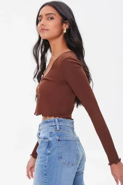 Split-Front Crop Top