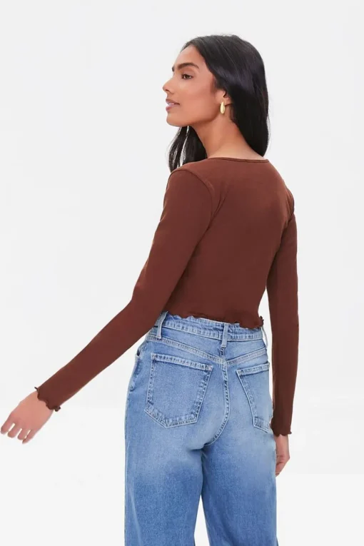 Split-Front Crop Top