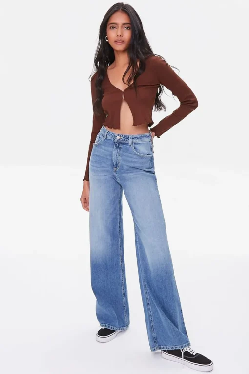 Split-Front Crop Top