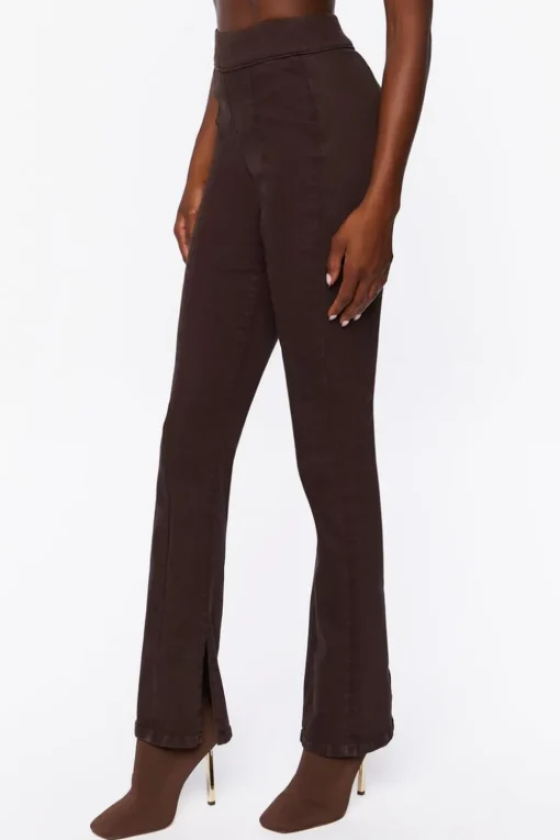 Split-Hem Bootcut Jeans