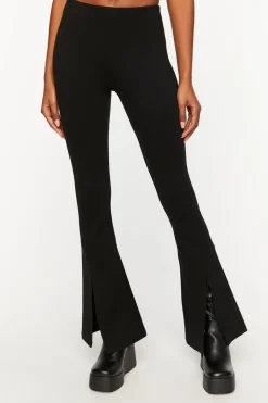 Split-Hem Flare Pants