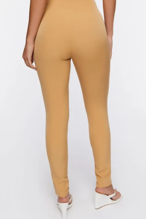 Split-Hem High-Rise Pants