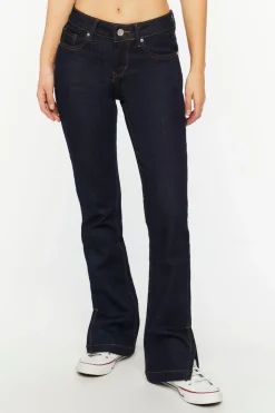 Split-Hem Slim-Fit Jeans