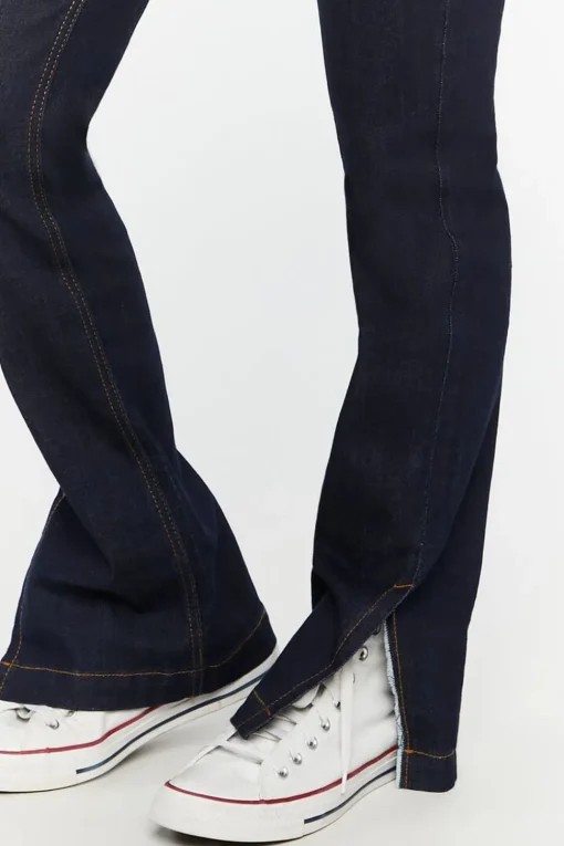 Split-Hem Slim-Fit Jeans