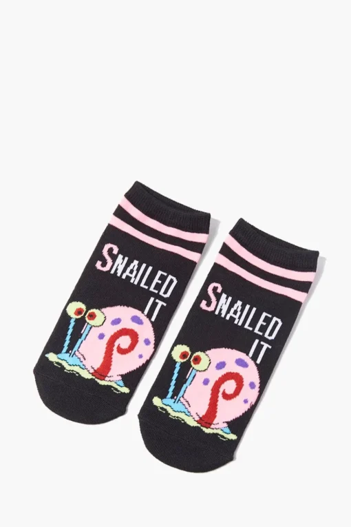 Spongebob Squarepants Graphic Ankle Socks