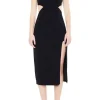 Square-Neck Cutout Midi Dress