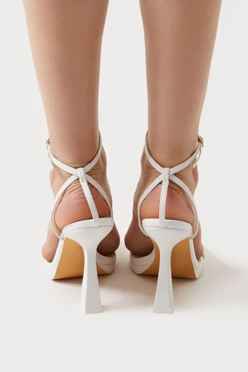 Square-Toe Stiletto Heels