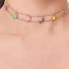 Star & Moon Layered Choker Necklace
