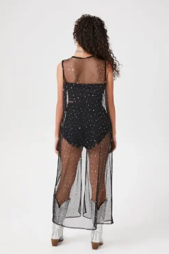 Star Mesh Sleeveless Kimono