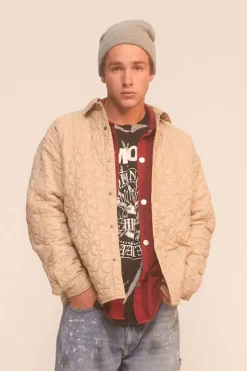 Star Quilted Bomber Jacket