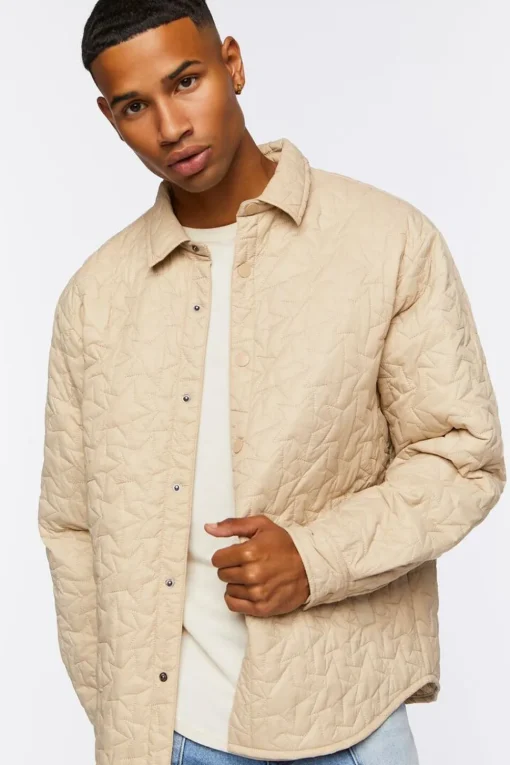 Star Quilted Bomber Jacket