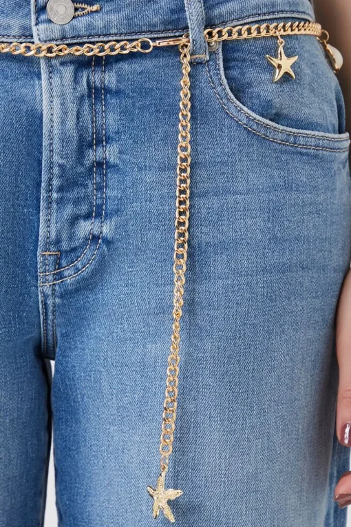 Starfish Charm Chain Belt
