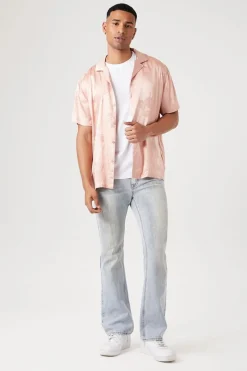 Stone Wash Flare Jeans