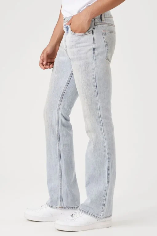 Stone Wash Flare Jeans