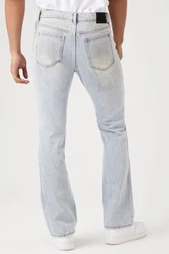 Stone Wash Flare Jeans