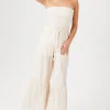 Strapless Wide-Leg Jumpsuit