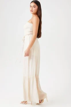 Strapless Wide-Leg Jumpsuit