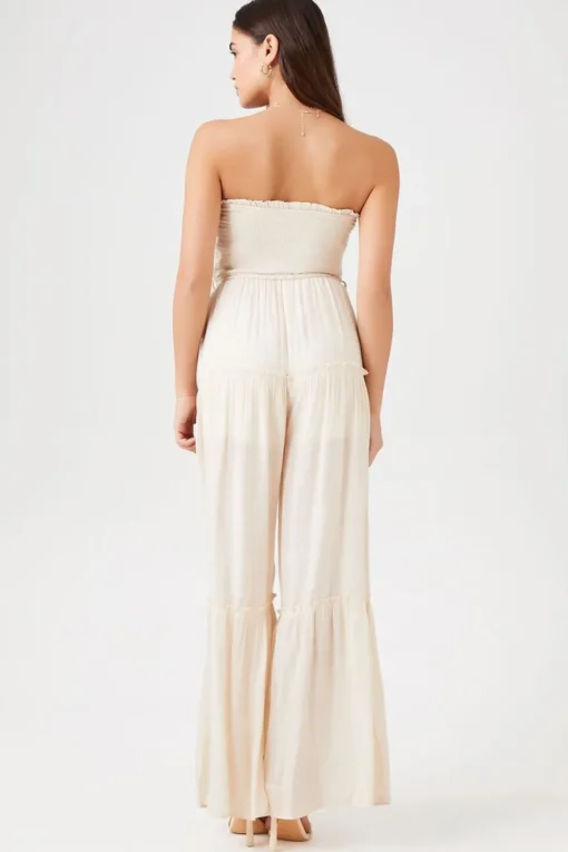 Strapless Wide-Leg Jumpsuit