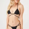 Strappy Bikini Top & Bottoms Set